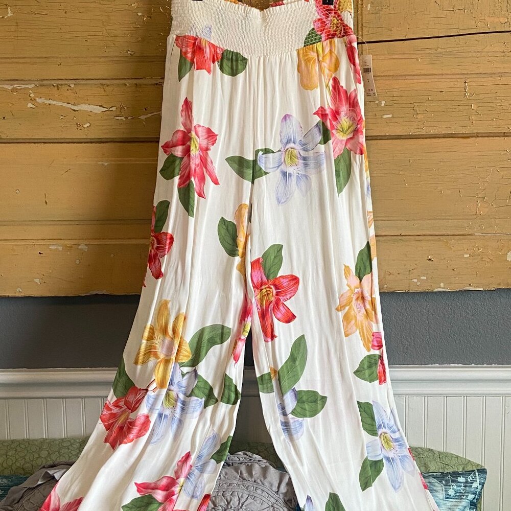 Anthropologie Maeve Floral Print Pants